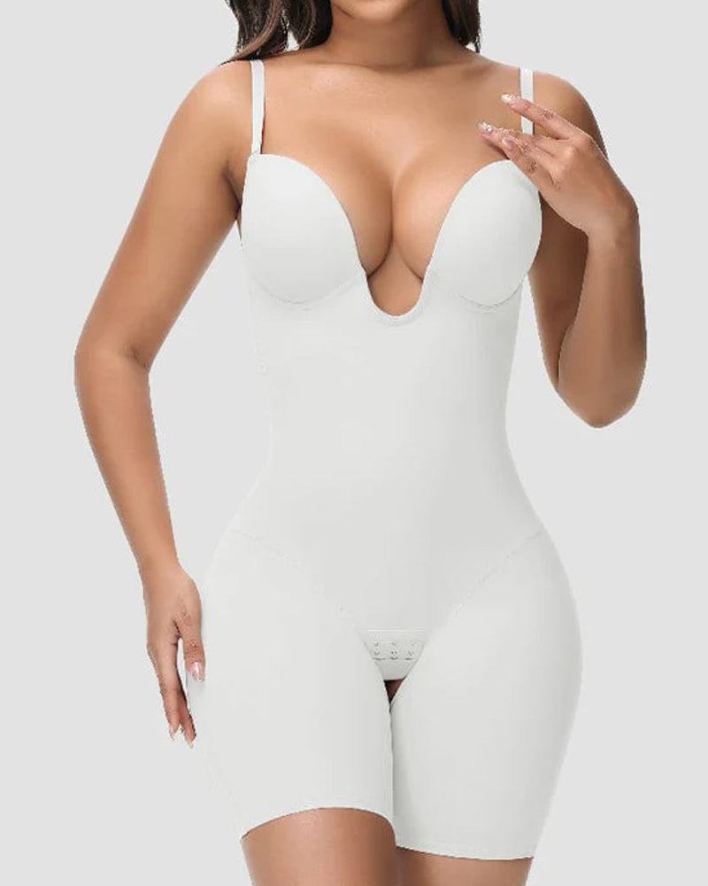 Shapewear Sin Espalda y Sin Tirantes con Escote en U Profundo