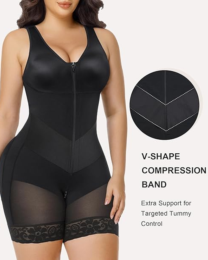 Vestido ajustado con diseño de banda elástica en V para control del abdomen y realce de la figura S para mujeres