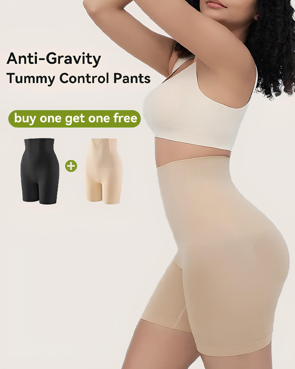 Shorts Moldeadores Sin Costuras para Control de Abdomen y Realce de Glúteos Femeninos