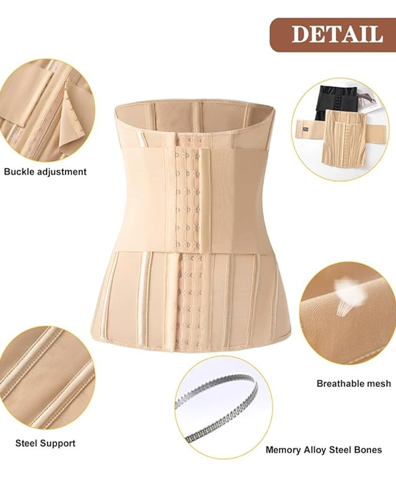 Faja Moldeadora con Soporte para Senos y Entrenador de Cintura con Varilla de Acero para un Abdomen Plano
