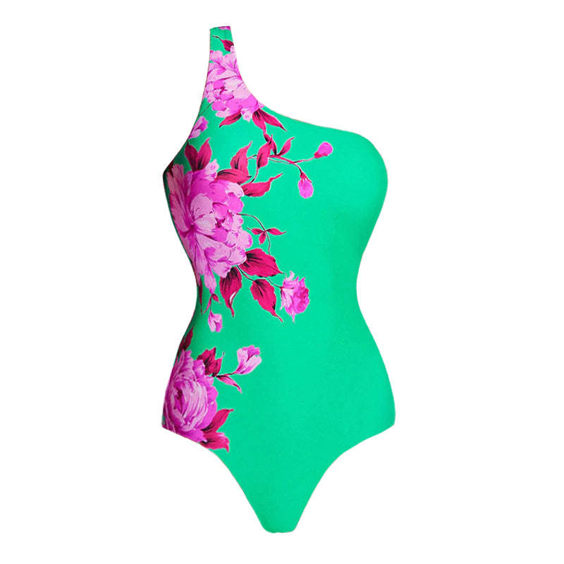 Monokini Floral con Sarong a Juego
