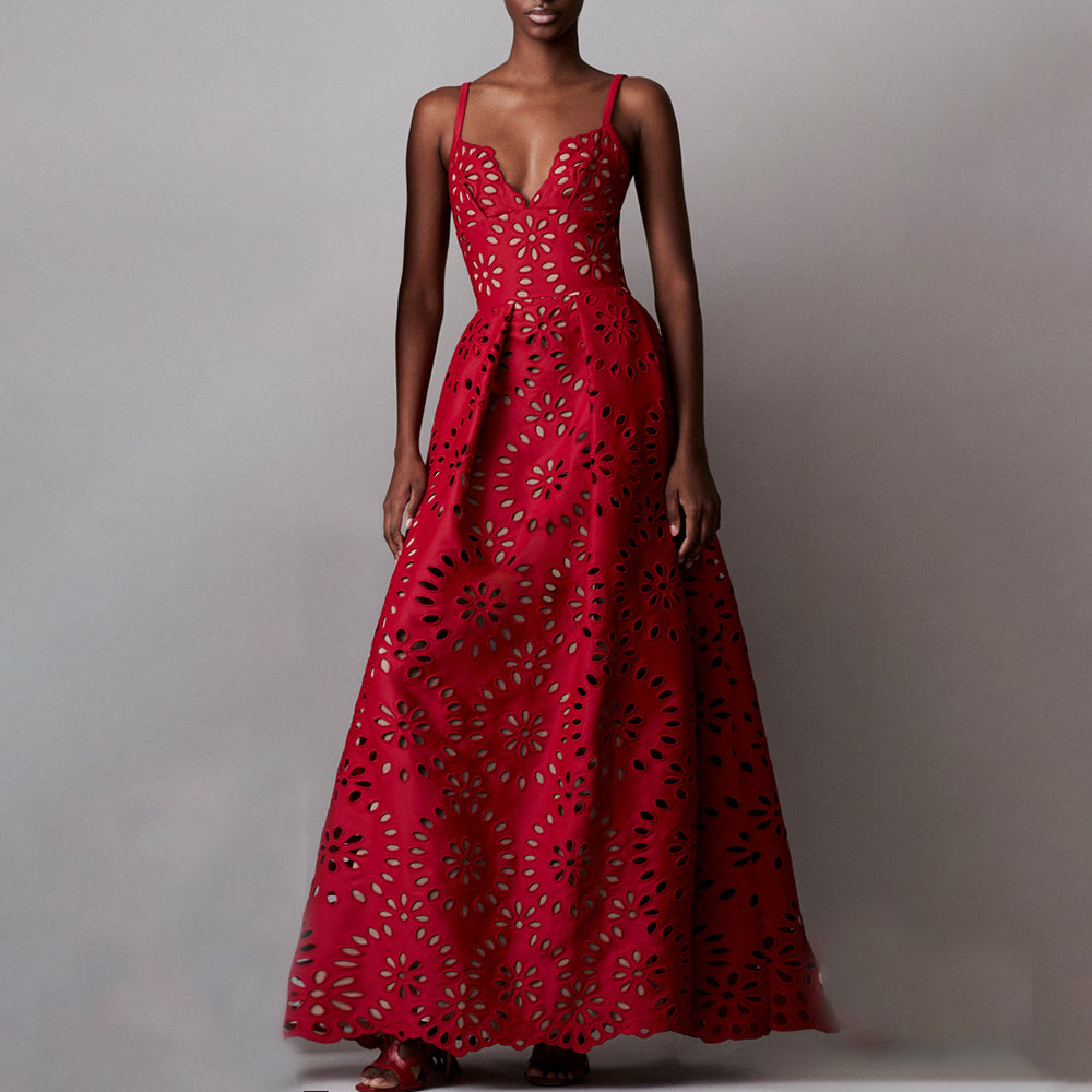 Traje de Baño de Una Pieza con Falda Floral y Diseño Hueco