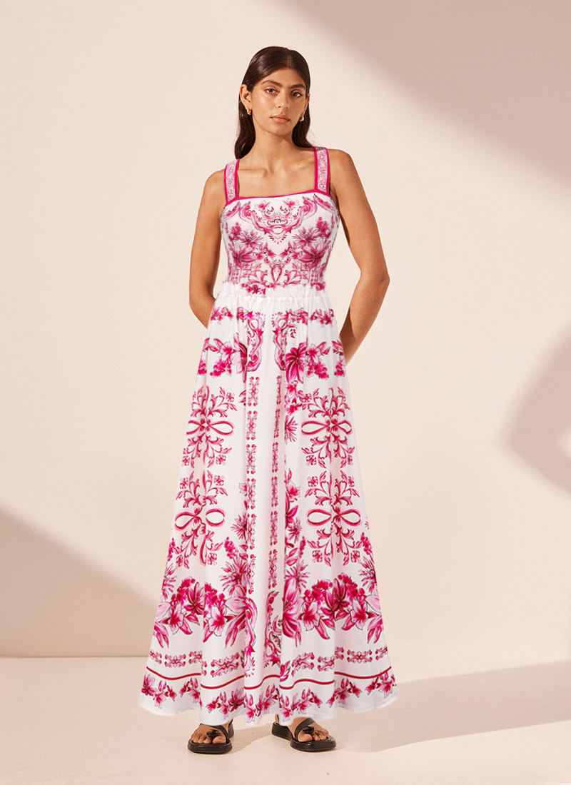 Conjunto de Baño Lily con Tirantes y Falda o Pantalones de la Colección Majolica