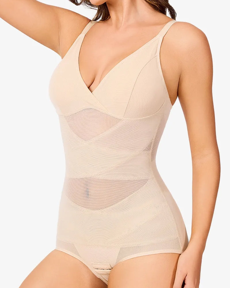 Body Transparente con Elevación de Cintura y Soporte para el BustO