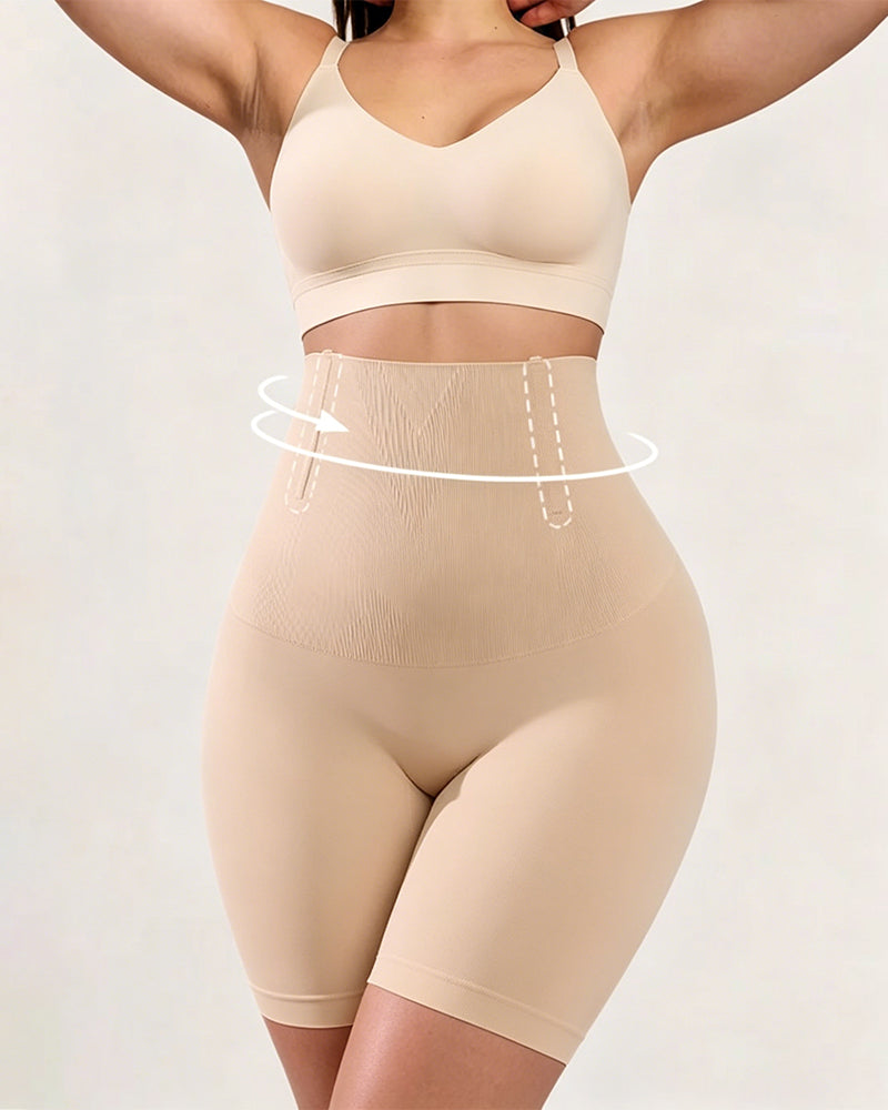 Shorts Moldeadores Sin Costuras para Control de Abdomen y Realce de Glúteos Femeninos