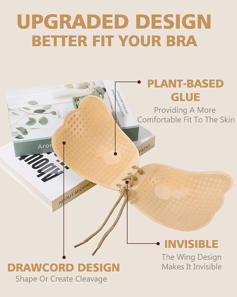 Top Adhesivo Sin Tirantes de Silicona con Cuerda para Mujeres