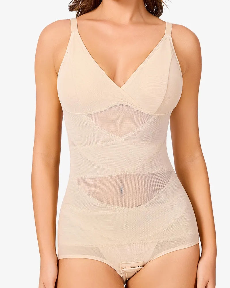 Body Transparente con Elevación de Cintura y Soporte para el BustO