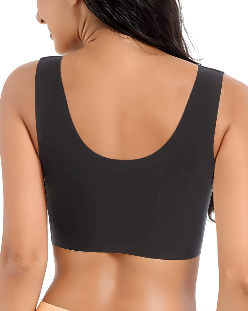 Top de encaje sin costuras con diseño completo