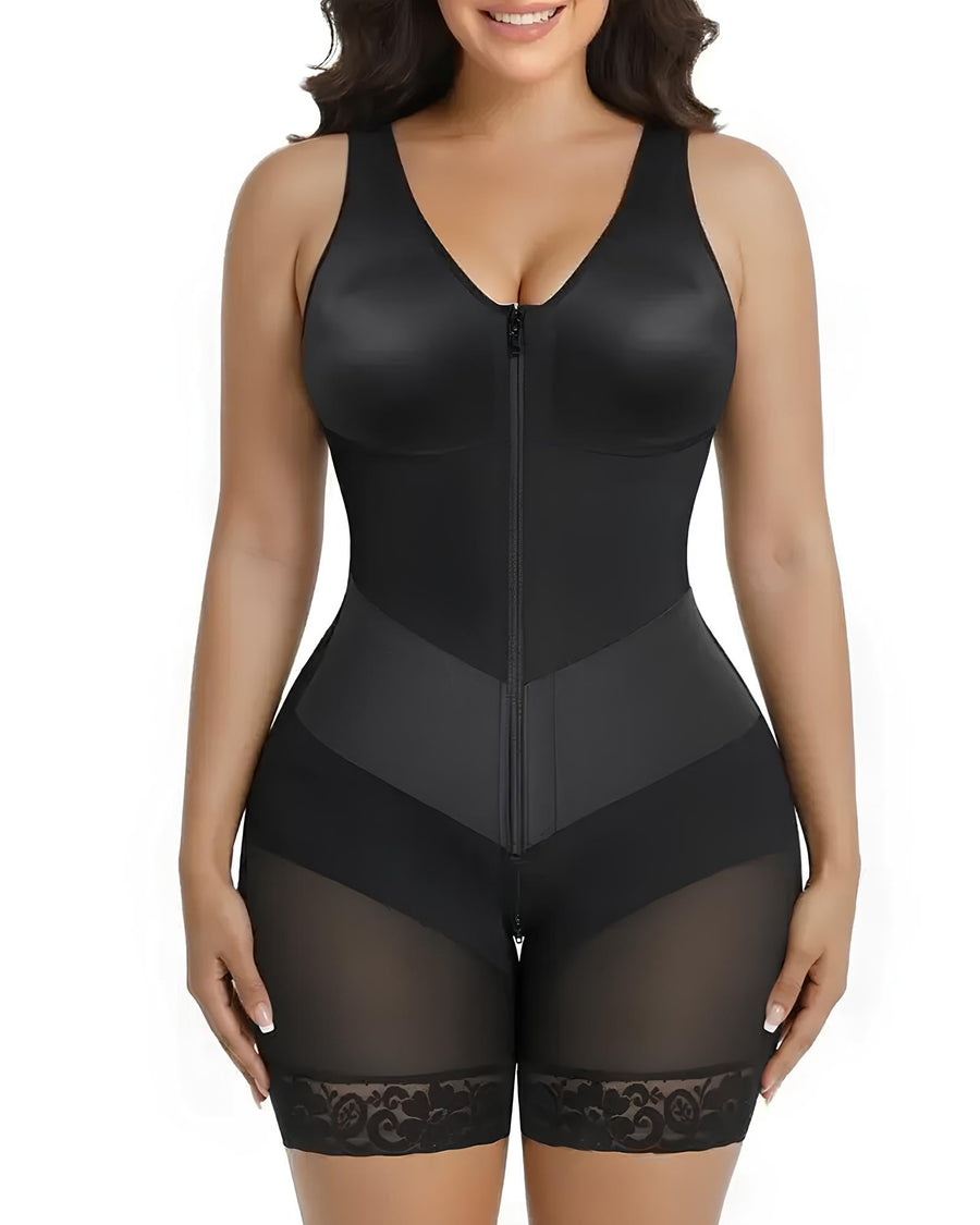 Vestido ajustado con diseño de banda elástica en V para control del abdomen y realce de la figura S para mujeres