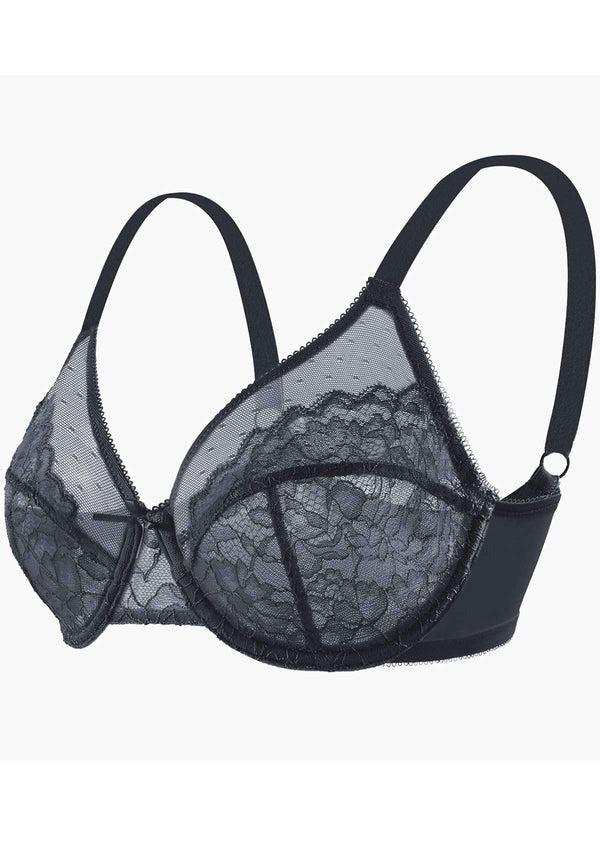 Sujetadores de Tallas Grandes para Mujeres, Con Cobertura Total, Minimizer con Aros, Ideal para Espalda y Grasa Lateral
