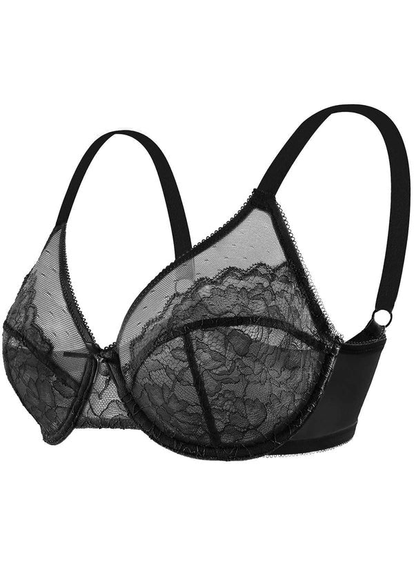 Sujetadores de Tallas Grandes para Mujeres, Con Cobertura Total, Minimizer con Aros, Ideal para Espalda y Grasa Lateral