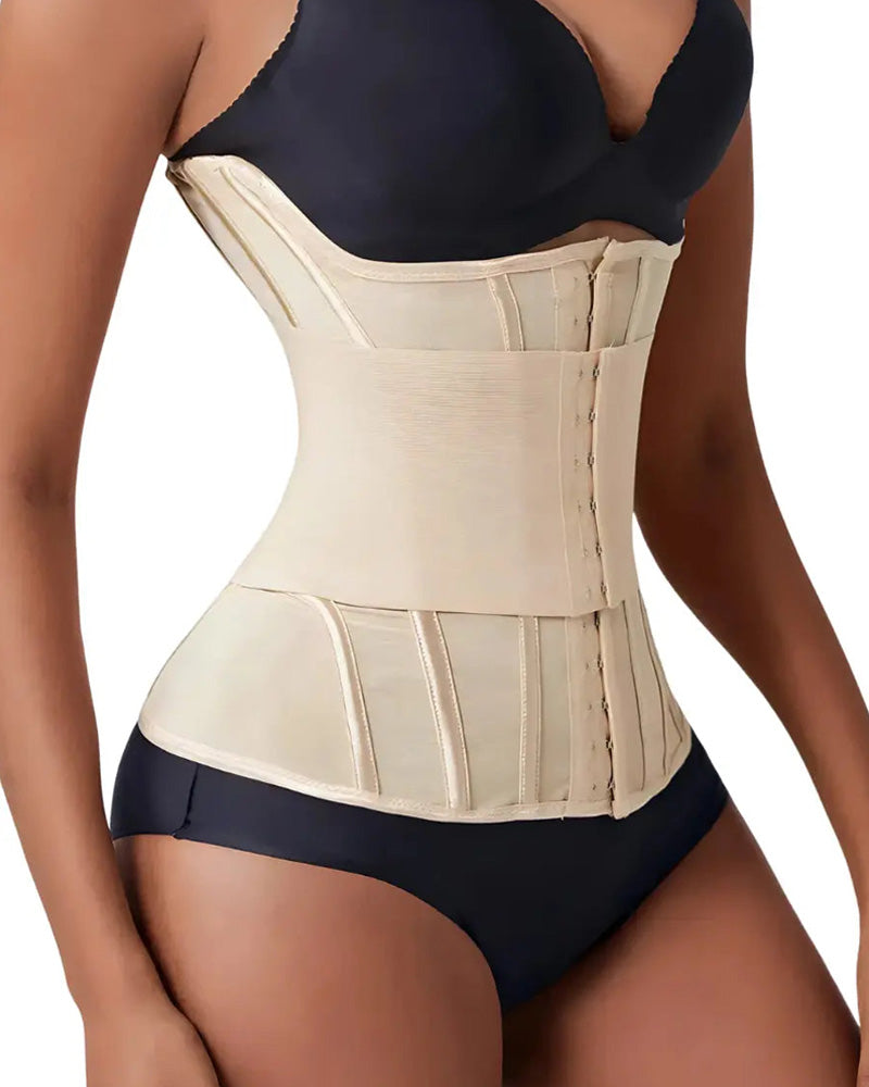 Faja Moldeadora con Soporte para Senos y Entrenador de Cintura con Varilla de Acero para un Abdomen Plano