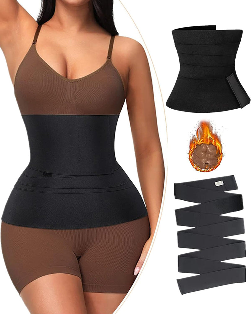 Cinturilla Sauna de Alta Compresión - Cinturón de Entrenamiento para la Cintura y Faja Abdominal