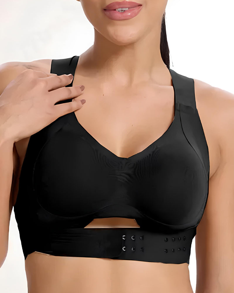 Top Deportivo Corrector de Espalda con Relleno Sin Costuras para Mujer
