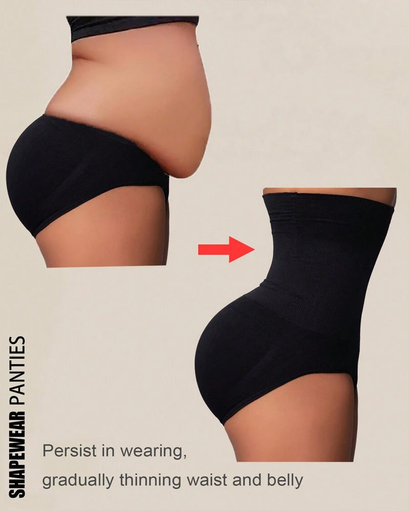 Panties Sin Costuras de Cintura Alta para Mujeres - Moldeo de Abdomen y Realce de Caderas