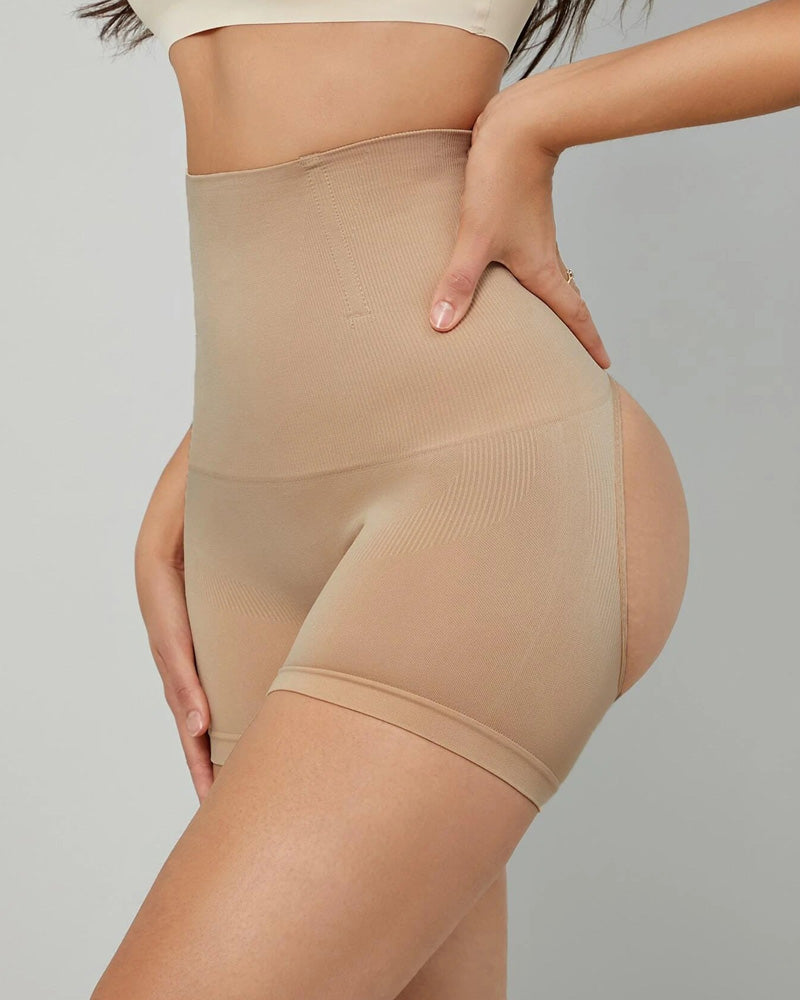 Pantalones Moldeadores de Gran Tamaño Sin Costuras con Cintura Alta para Realzar Caderas y Levantar el Trasero