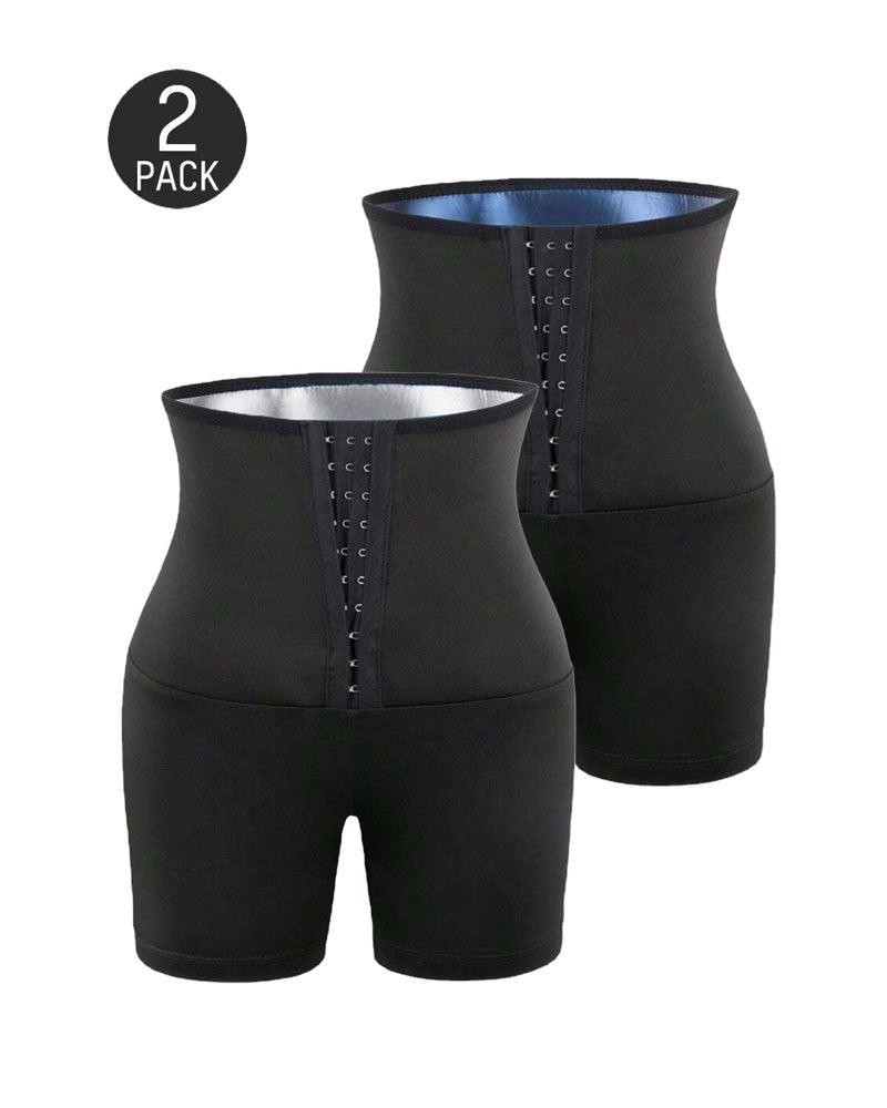 Shorts de sauna para mujer, moldeadores de cuerpo, de alta cintura, ideales para fitness y deportes
