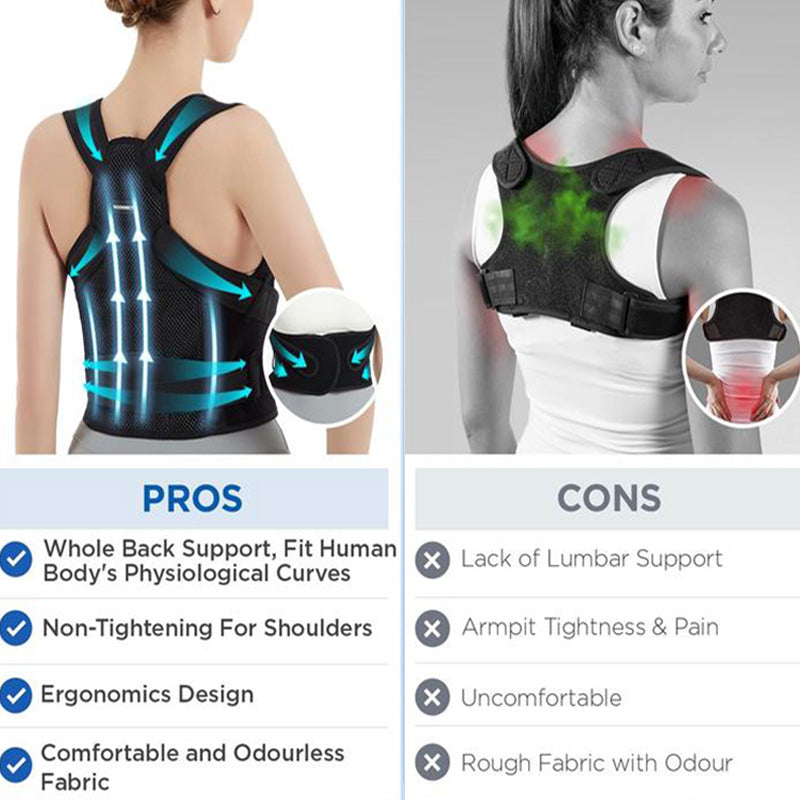 Corrector de Postura Invisible con Soporte de Malla Transpirable para Adultos - Diseño de Espalda Abierta
