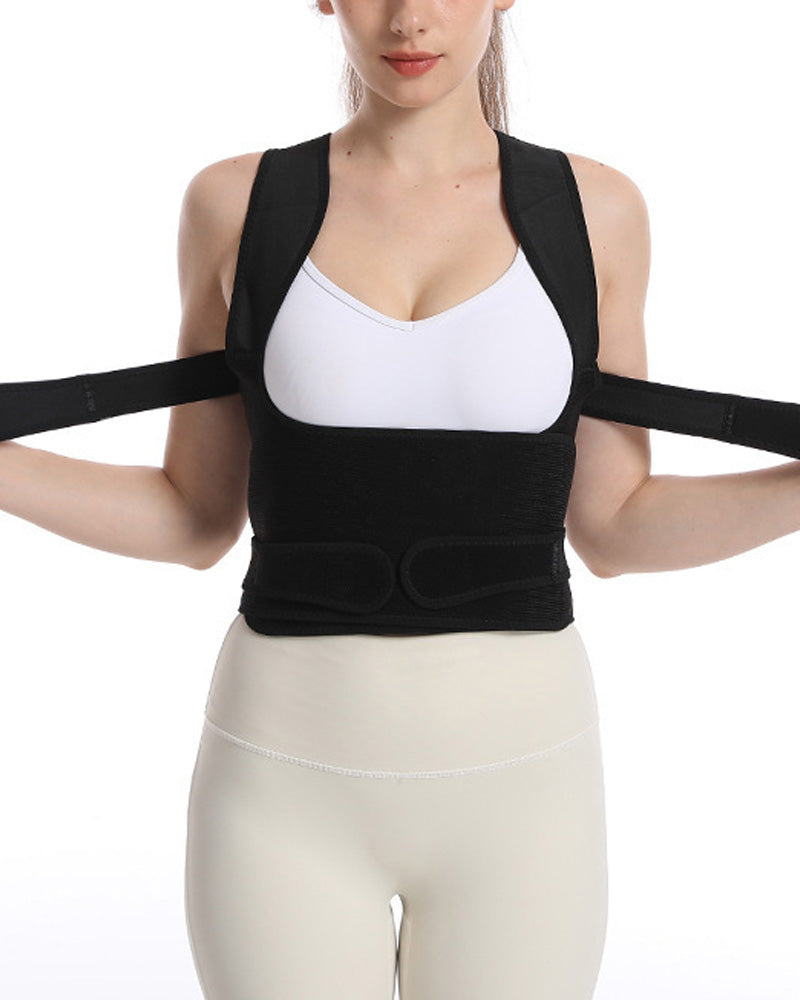 Corrector de Postura Invisible con Soporte de Malla Transpirable para Adultos - Diseño de Espalda Abierta