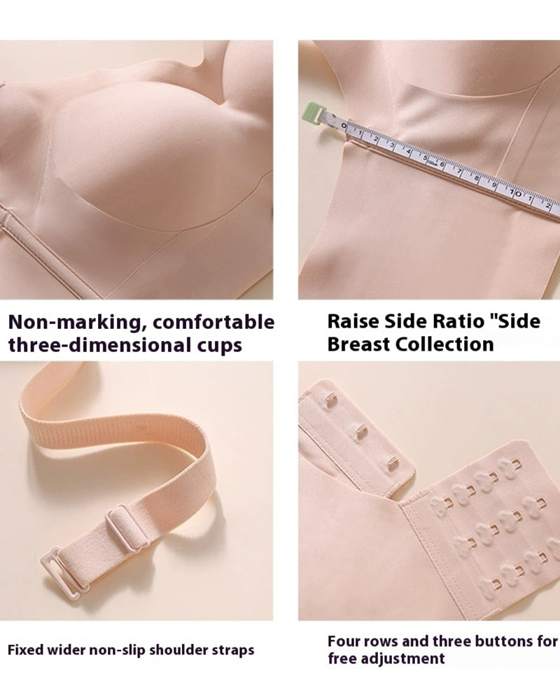 Sostén Push-Up Sin Costuras para Mujeres con Hebilla Rotativa Anticaída