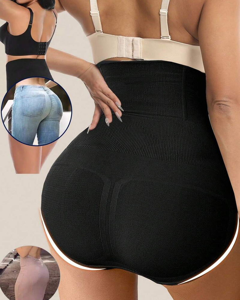 Panties Sin Costuras de Cintura Alta para Mujeres - Moldeo de Abdomen y Realce de Caderas