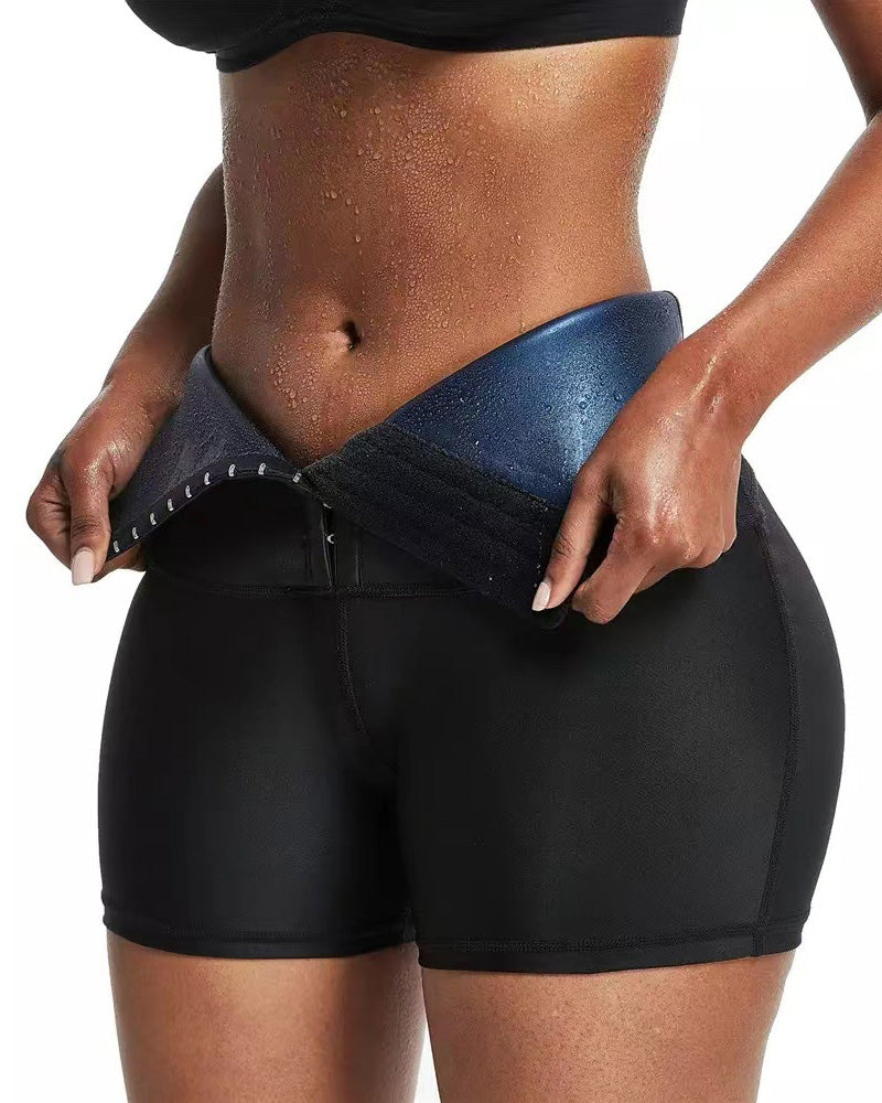 Shorts de sauna para mujer, moldeadores de cuerpo, de alta cintura, ideales para fitness y deportes