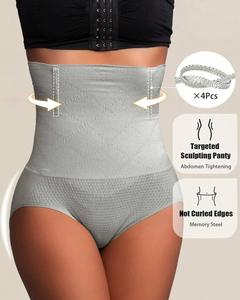 Panties Sin Costuras de Cintura Alta para Mujeres - Moldeo de Abdomen y Realce de Caderas