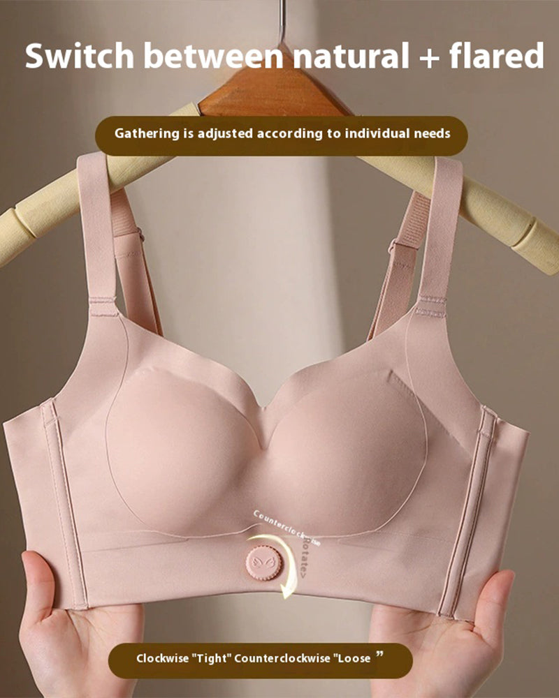 Sostén Push-Up Sin Costuras para Mujeres con Hebilla Rotativa Anticaída
