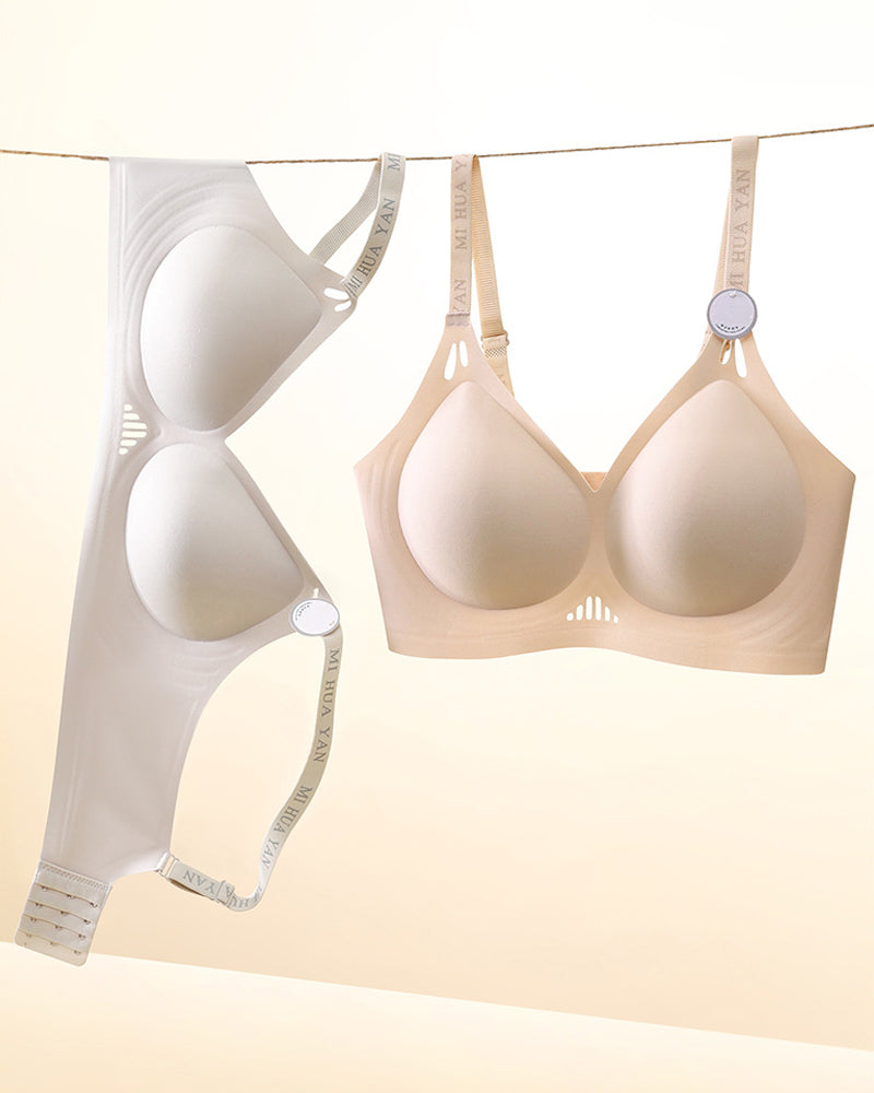 Sostén inalámbrico sin costuras con push-up de gel para mujeres