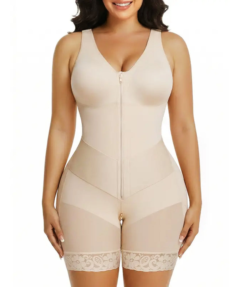 Vestido ajustado con diseño de banda elástica en V para control del abdomen y realce de la figura S para mujeres