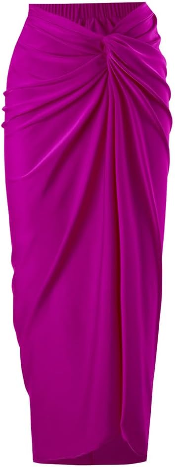 Floralshe® Bañador de Una Pieza para Mujeres con Falda Sarong y Cubierta de Playa Retro con Estampado Floral
