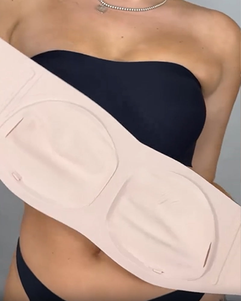 Sostén Push-Up de Silicona Antideslizante y Sin Costuras para Mujeres