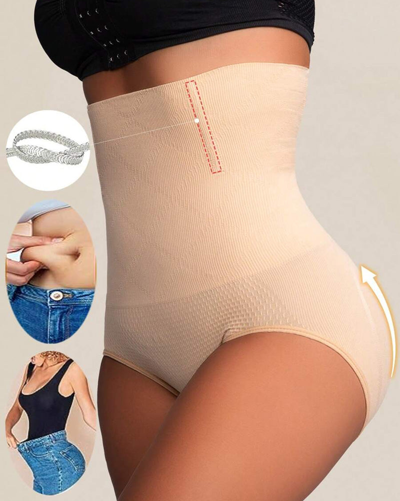 Panties Sin Costuras de Cintura Alta para Mujeres - Moldeo de Abdomen y Realce de Caderas