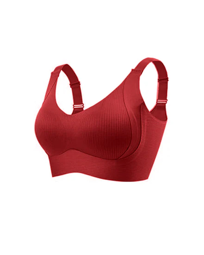 Sostenes ajustables sin cables para mujer en colores sólidos con cuatro filas