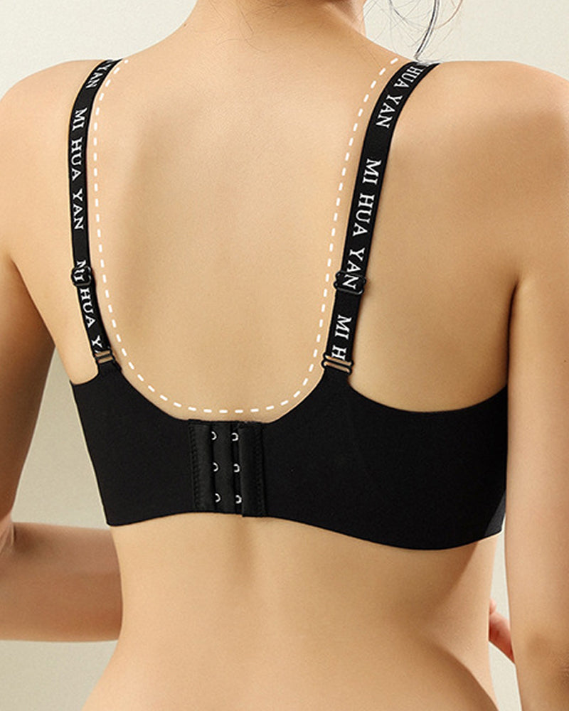 Sostén inalámbrico sin costuras con push-up de gel para mujeres