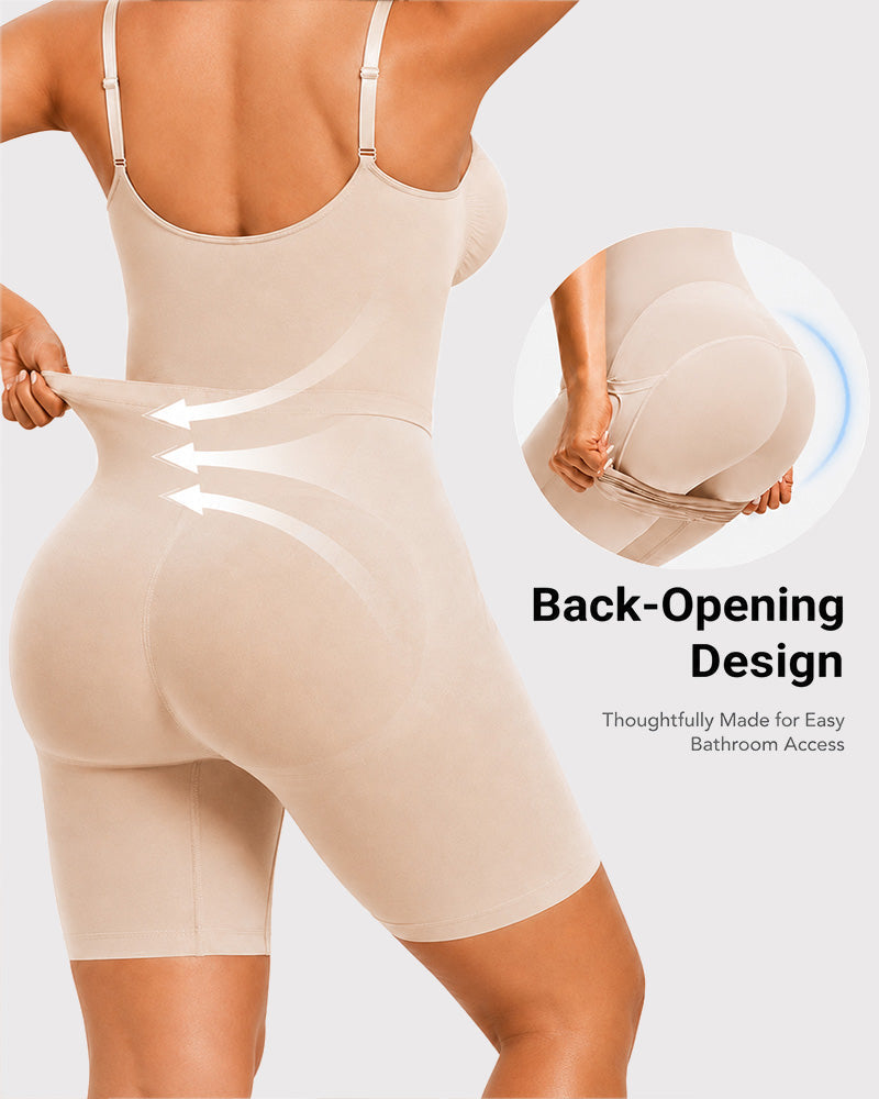 Body Shaper Sin Costuras con Control de Abdomen y Tirantes Regulables