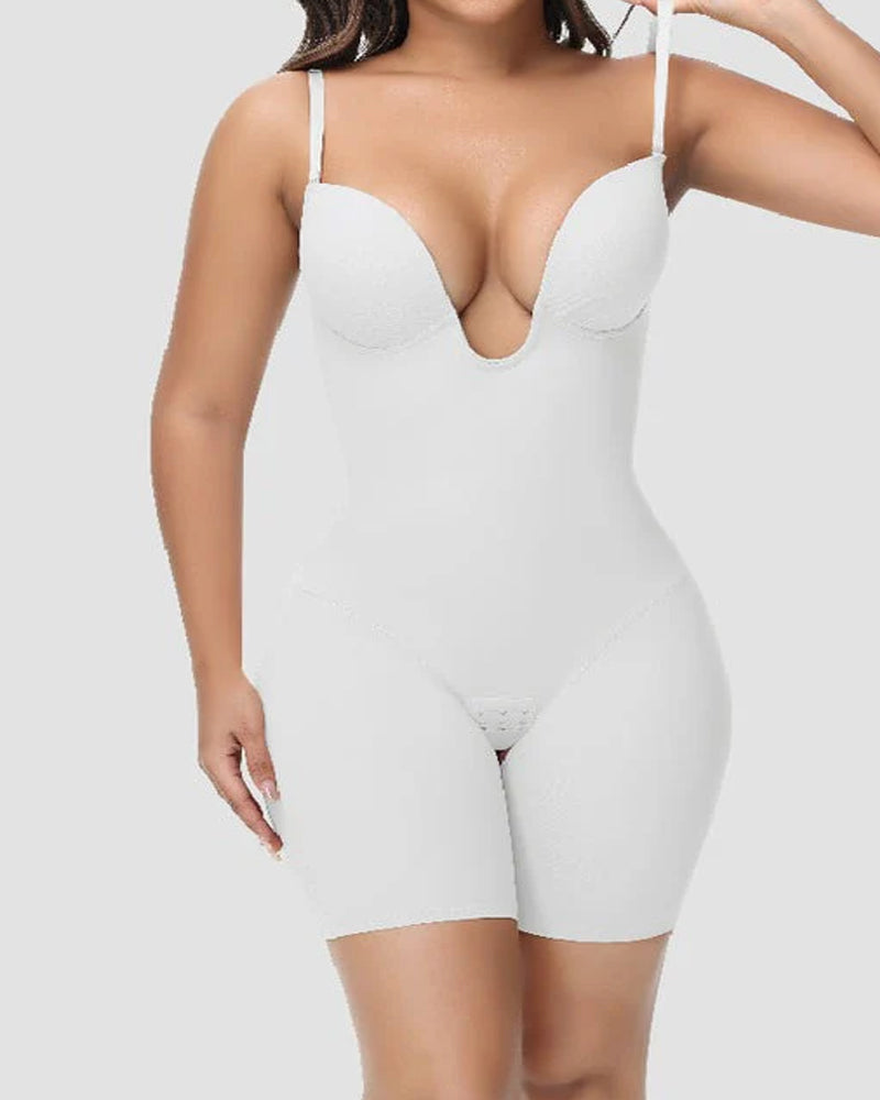 Shapewear Sin Espalda y Sin Tirantes con Escote en U Profundo