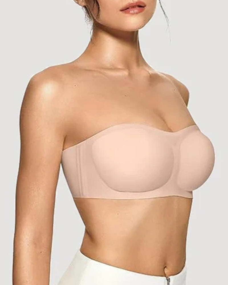 Sostén Push-Up de Silicona Antideslizante y Sin Costuras para Mujeres