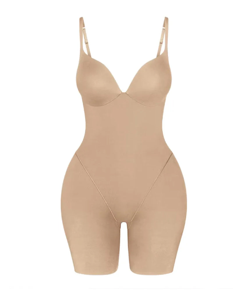 Body moldeador de longitud media con almohadillas realzadoras para las caderas