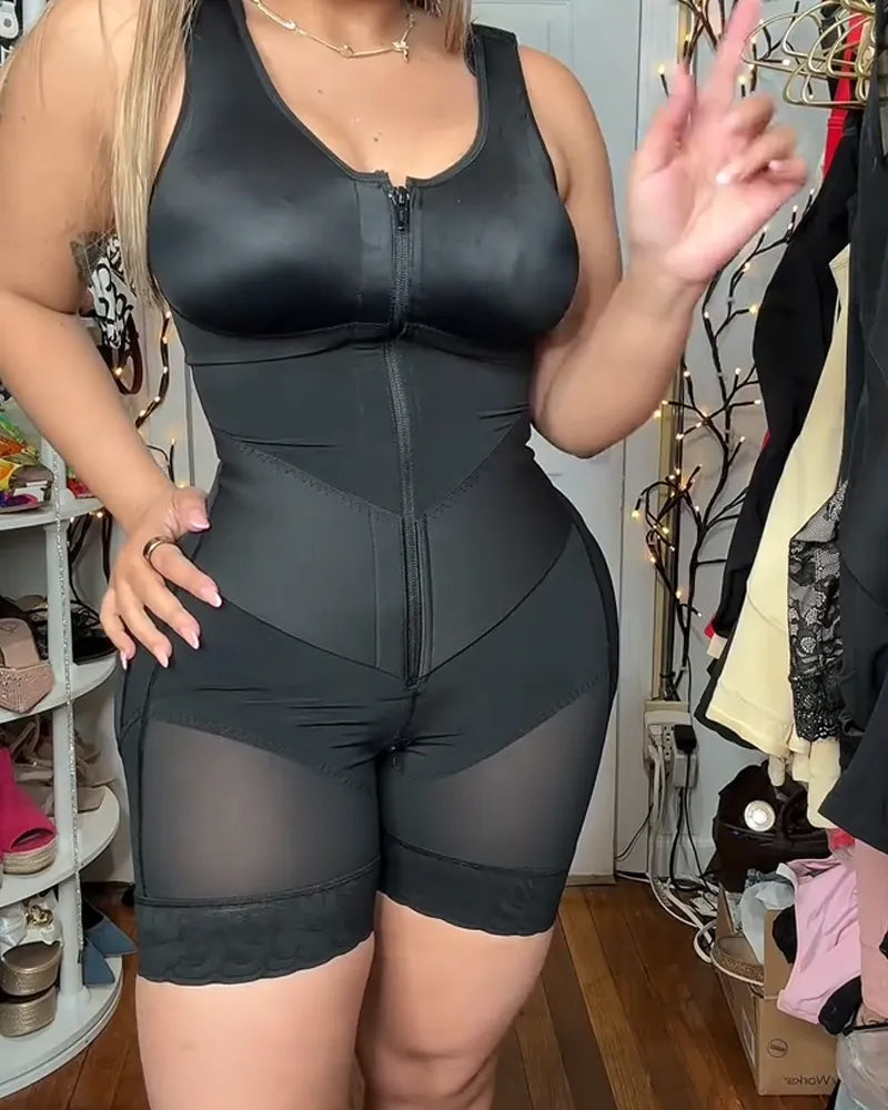 Vestido ajustado con diseño de banda elástica en V para control del abdomen y realce de la figura S para mujeres