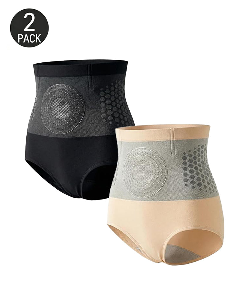 Conjunto de Dos Panties de Cintura Alta con Control Abdomen