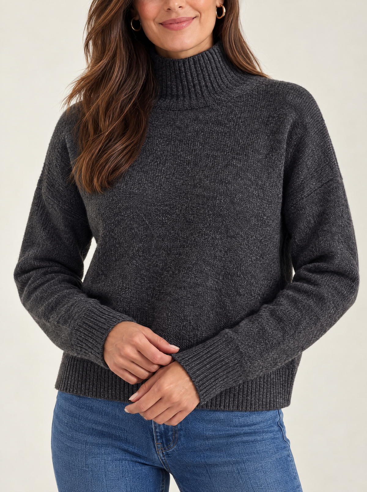 Jersey de Cuello Alto de Punto