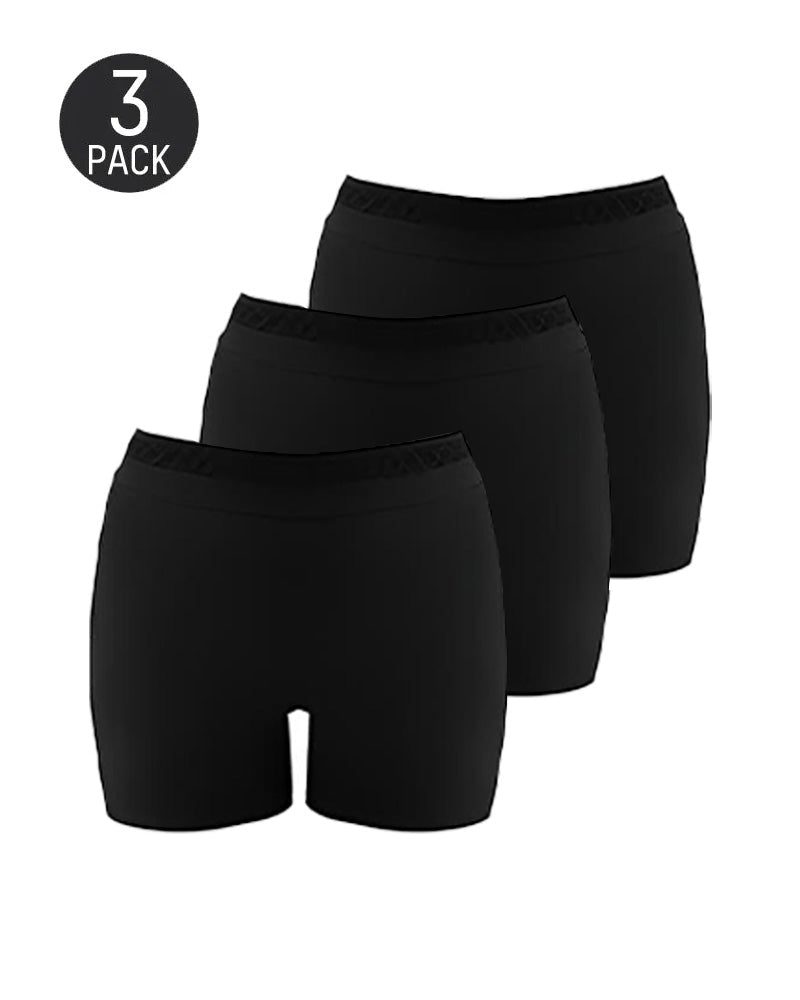 Shorts Modeladores de Cuerpo de Talle Medio con Control Abdomen y Levantamiento de Caderas en Color Sólido