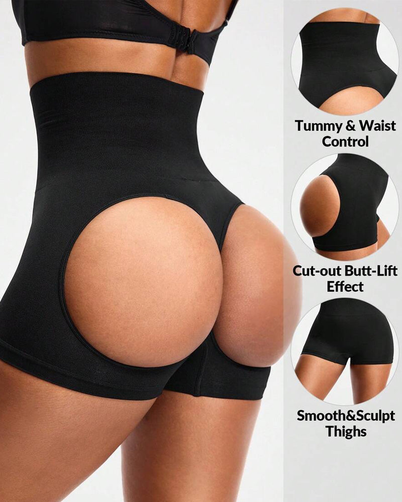 Pantalones Moldeadores de Gran Tamaño Sin Costuras con Cintura Alta para Realzar Caderas y Levantar el Trasero