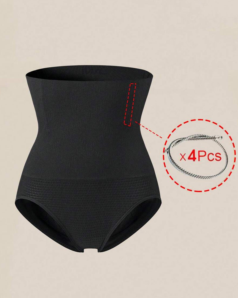 Panties Sin Costuras de Cintura Alta para Mujeres - Moldeo de Abdomen y Realce de Caderas