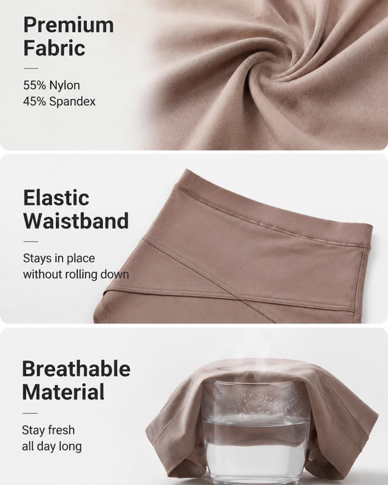 Shorts Moldeadores de Cintura Alta Sin Costuras para Control de Abdomen y Realce de Glúteos