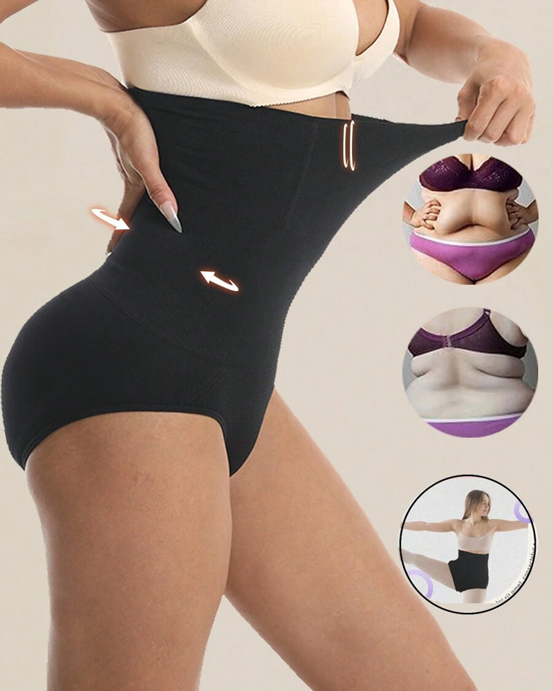 Panties Sin Costuras de Cintura Alta para Mujeres - Moldeo de Abdomen y Realce de Caderas