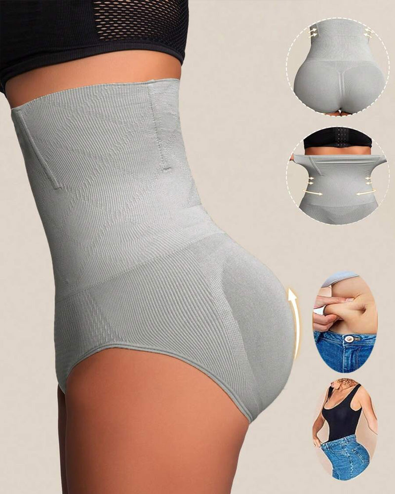 Panties Sin Costuras de Cintura Alta para Mujeres - Moldeo de Abdomen y Realce de Caderas