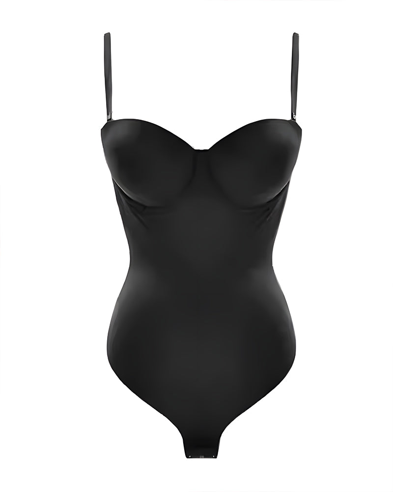 Body sin espalda y sin costuras para control abdominal y modelado femenino
