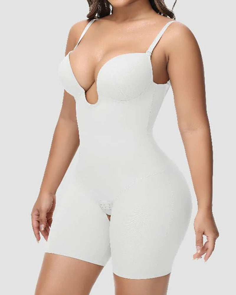 Shapewear Sin Espalda y Sin Tirantes con Escote en U Profundo